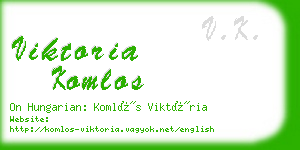 viktoria komlos business card